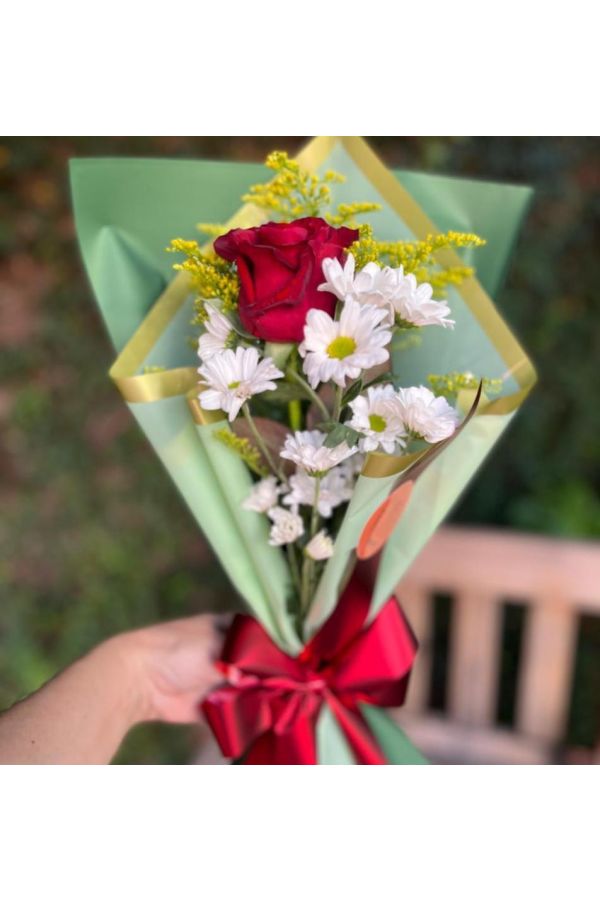 MINI BUQUE 1 ROSA NACIONAL