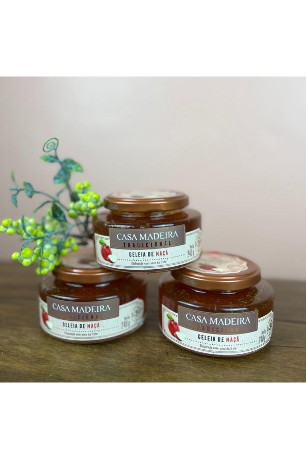 Casa Madeira - Geleia tradicional de maça 240g